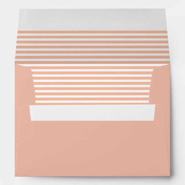 Buff and White Striped  Envelope (Back (Bottom))