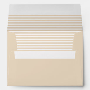 Buff and White Striped Envelope