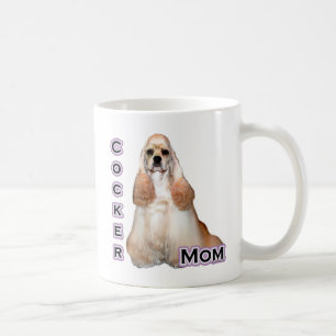 Buff Cocker Spaniel Mom; Cocker Spaniel Mom Coffee Mug