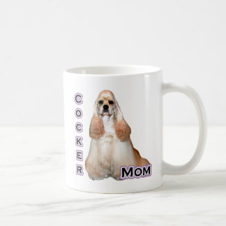 Buff Cocker Spaniel Mom; Cocker Spaniel Mom Coffee Mug