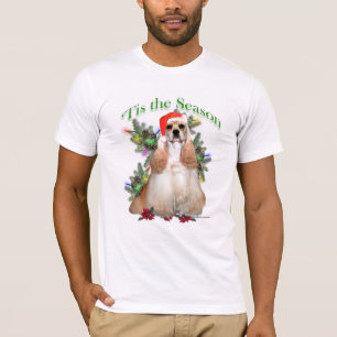 Buff Cocker Spaniel 'Tis the Season  T-Shirt
