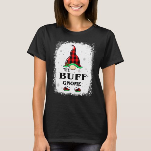 Buff Gnome Buffalo Plaid Matching Family Xmas Paja T_Shirt
