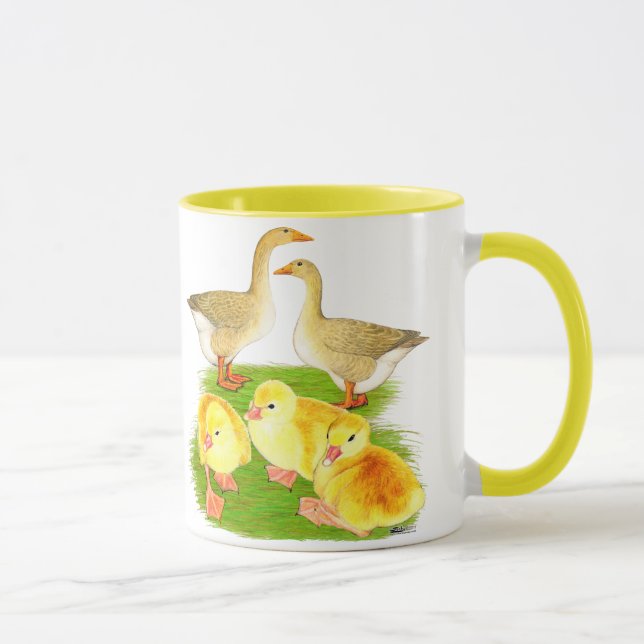 Buff Goose Family Mug (Right)
