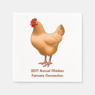 Buff Orpington Chicken Hen Paper Napkins