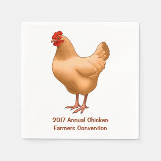 Buff Orpington Chicken Hen Paper Napkins
