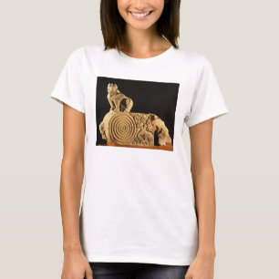 Buff sandstone architrave with griffin, Sanchi, MP T-Shirt