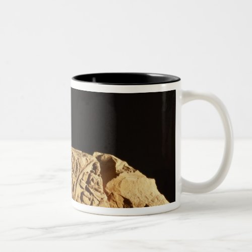 Buff sandstone architrave with griffin Sanchi MP Two_Tone Coffee Mug