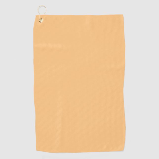 Buff (solid color)  golf towel (Front)
