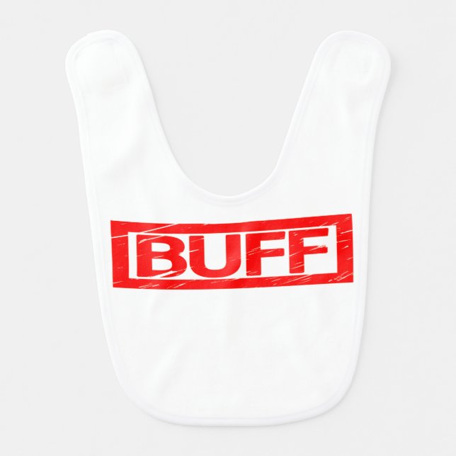 Buff Stamp Baby Bib (Front)