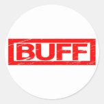 Buff Stamp Classic Round Sticker