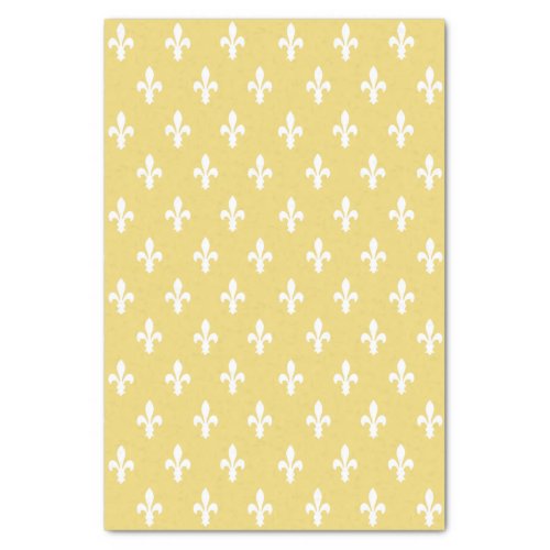 Buff Victorian Fleur de Lys Tissue Paper