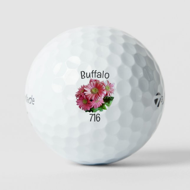 Buffalo 716 Gerber Daisy Glolf Balls (Front)