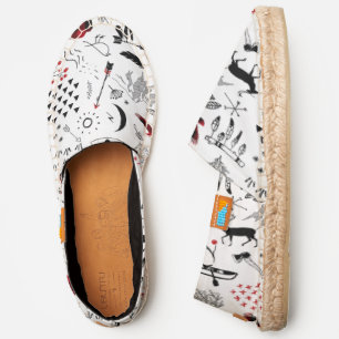 Buffalo Adventures Black and Red Plaid ID599 Espadrilles