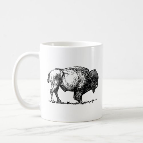 Buffalo  American Bison Classic Print   Coffee Mug