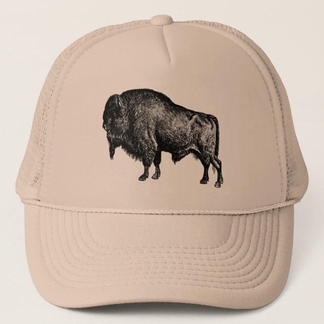 Buffalo American Bison Trucker Hat (Front)