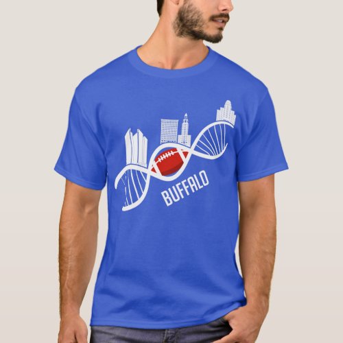 Buffalo American Football Skyline New York USA  cl T_Shirt