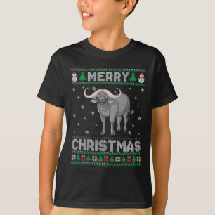 Buffalo Animal Men Women Kids Ugly Christmas Sweat T-Shirt