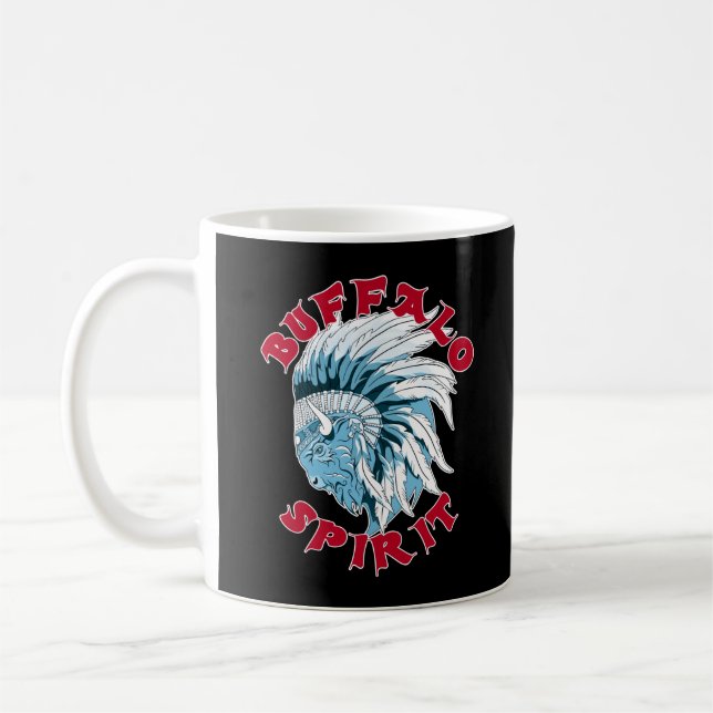 Buffalo Animal Spirit Coffee Mug (Left)