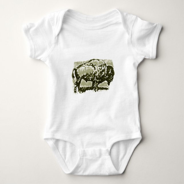 Buffalo Art Baby Bodysuit (Front)