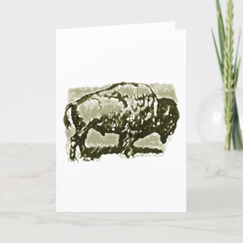 Buffalo Art Holiday Card