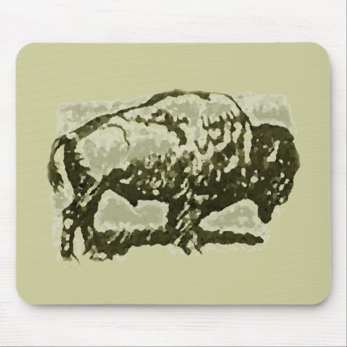Buffalo Art Mouse Pad