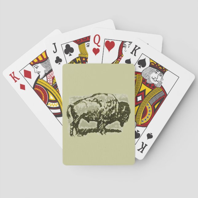 Buffalo Art Poker Cards (Back)