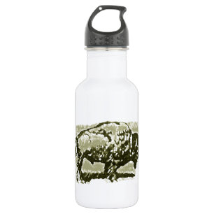 Buffalo Art Stainless Steel Water Bottle