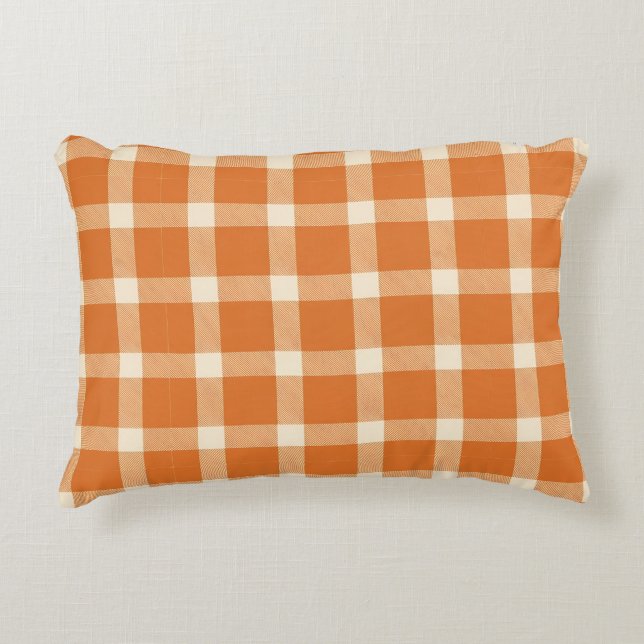 Buffalo Autumn Plaid Accent Pillow (Front)