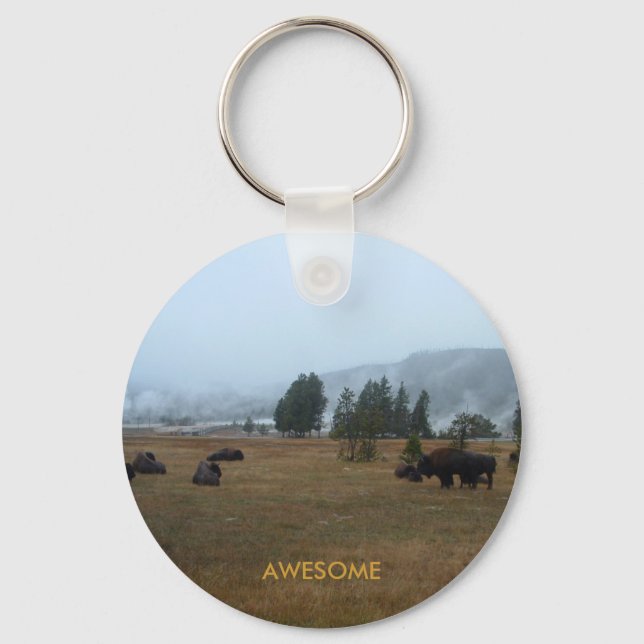 Buffalo Awesome Keychain (Front)