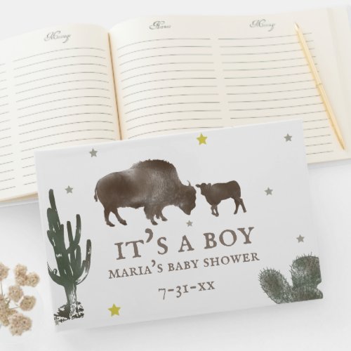 Buffalo Baby Shower Guest Book