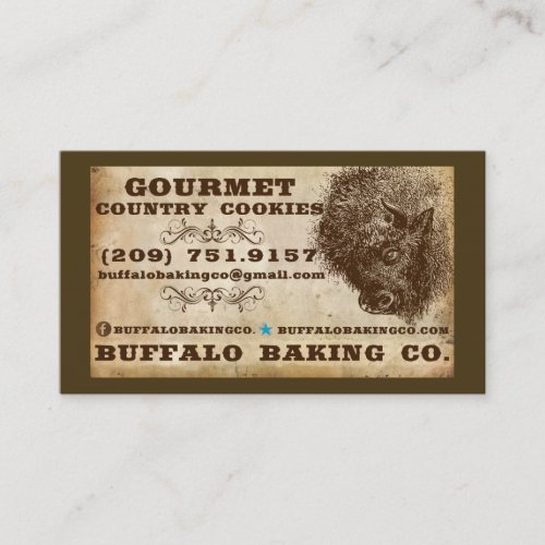 buffalo baking business card