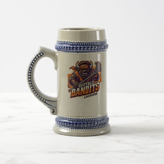 Buffalo Bandits Lacrosse Beer Stein (Left)