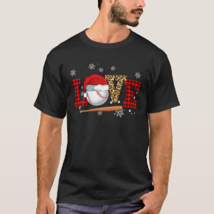 Buffalo Baseball Hat Santa Funny Xmas Christmas Ho T-Shirt