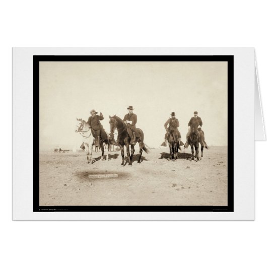 Buffalo Bill & Army Officers SD 1891 Cards (Front Horizontal)