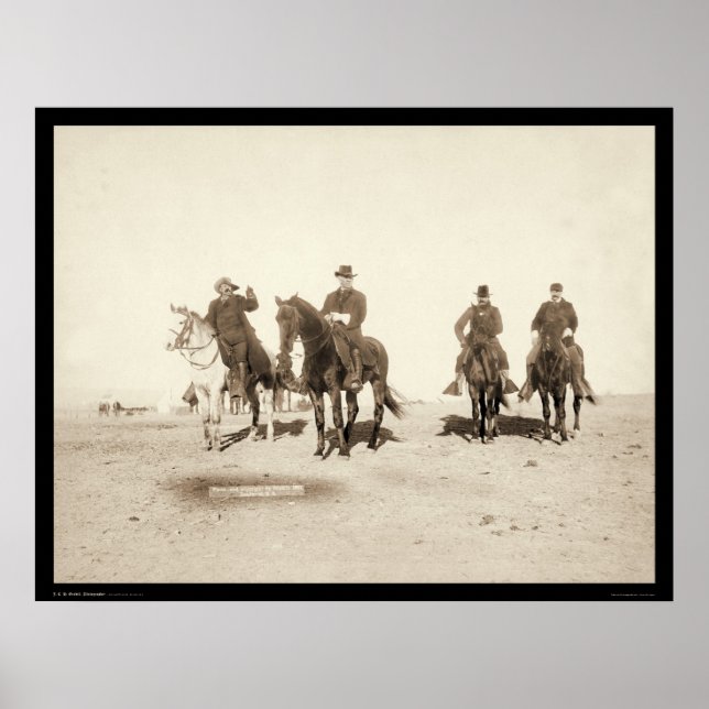 Buffalo Bill & Army Officers SD 1891 Poster (Front)