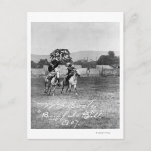 "Buffalo Bill" Cody Riding Horse Postcard
