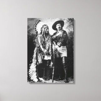 Buffalo Bill Cody & Sitting Bull - Circa 1885 Canvas Print