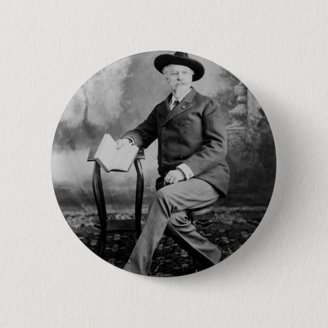Buffalo Bill Cody Wild West Show Pinback Button (Front)