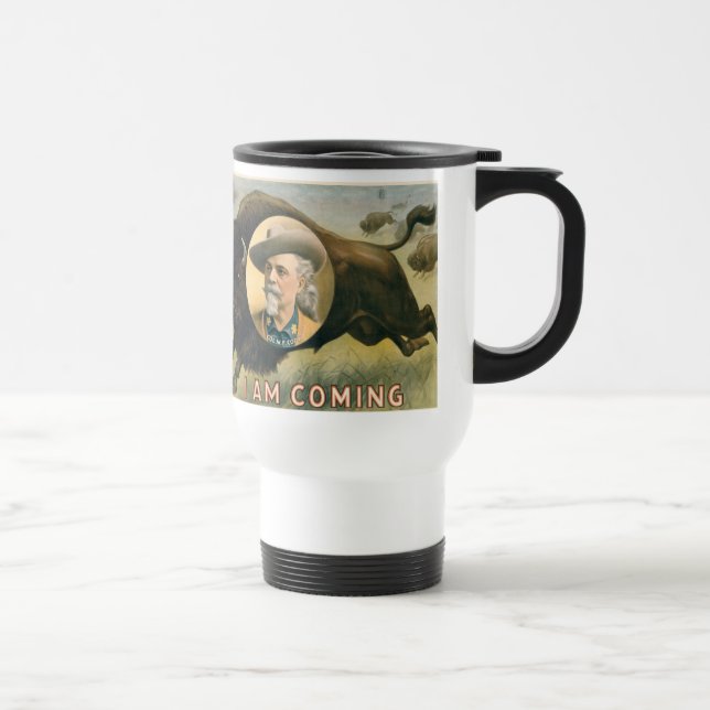 Buffalo Bill Cody's Wild West Show - Circa 1900 Travel Mug (Right)