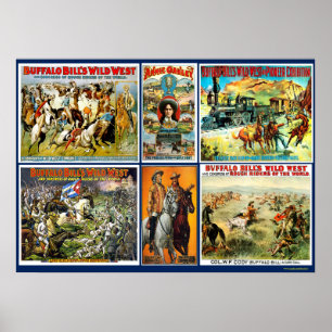 BUFFALO BILL MONTAGE POSTER