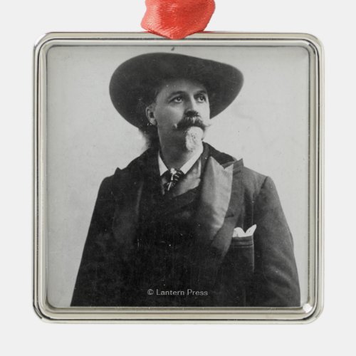 Buffalo Bill Portrait Metal Ornament