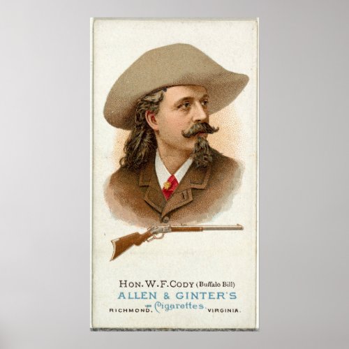Buffalo Bill Rifle Shooter 1887 Poster