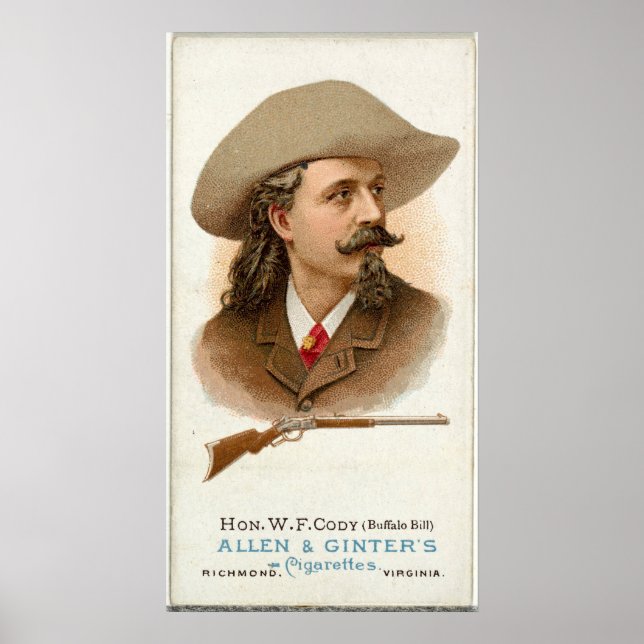 Buffalo Bill Rifle Shooter 1887 Poster (Front)