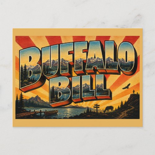 Buffalo Bill State Park Reservoir Mountain Forest Postcard