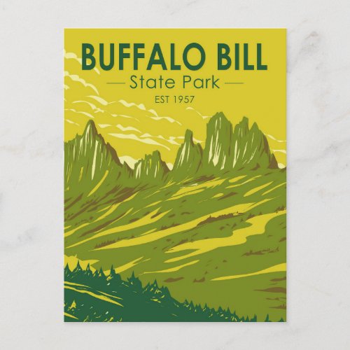 Buffalo Bill State Park Wyoming Vintage Postcard