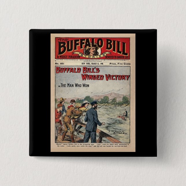 Buffalo Bill Stories - 1910 - Winged Victory Button (Front)