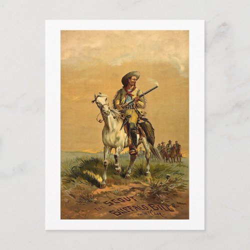 Buffalo Bill The Scout Vintage Advertisement Postcard