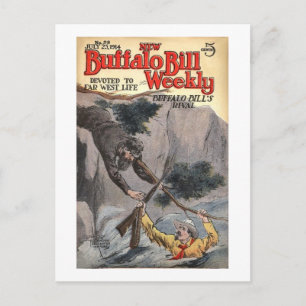 Buffalo Bill Weekly 10 - vintage Postcard