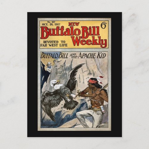 Buffalo Bill Weekly 1917 _ The Apache Kid Postcard