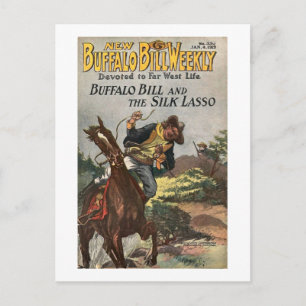 Buffalo Bill Weekly 7 - vintage Postcard